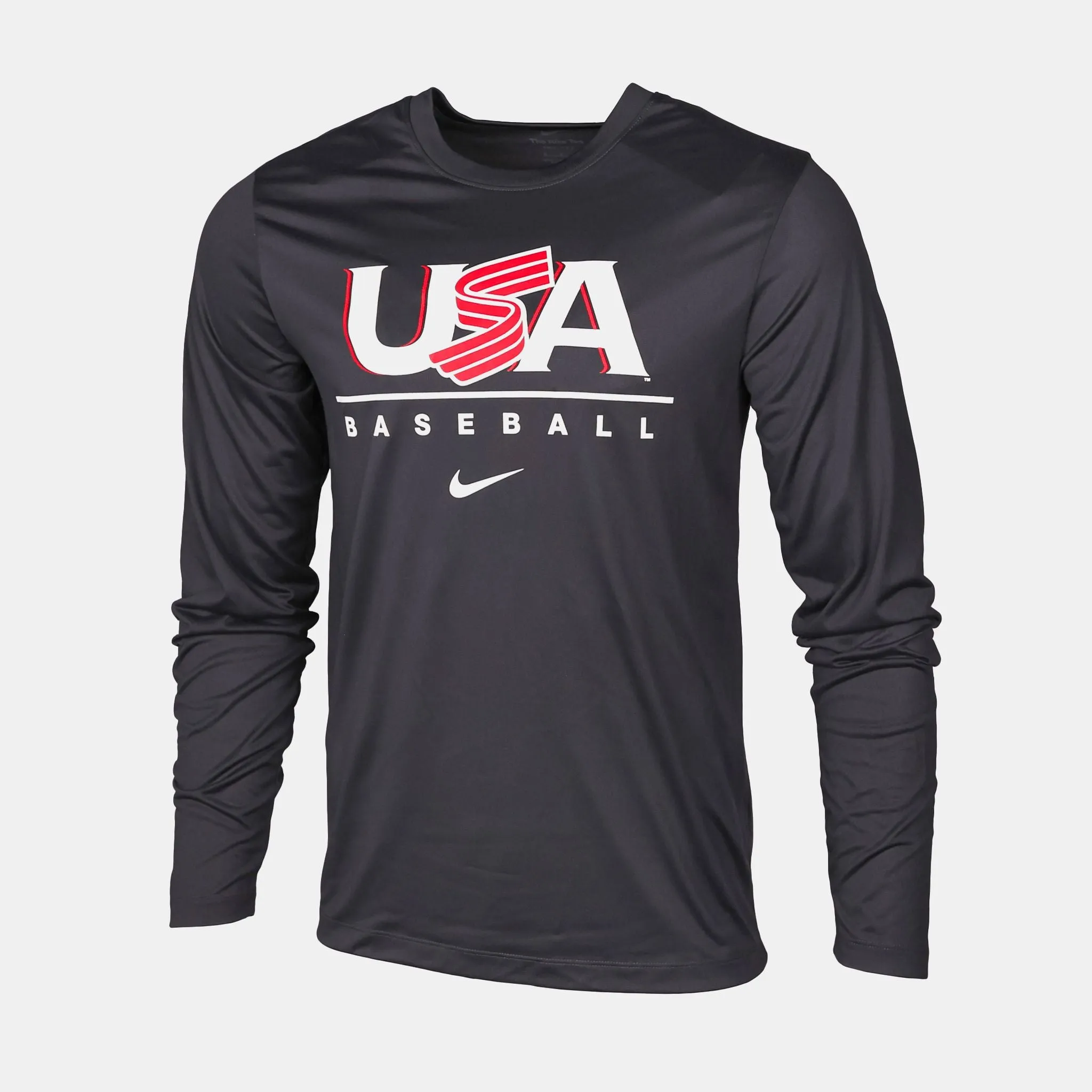Anthracite Legacy Logo Long Sleeve Legend Tee