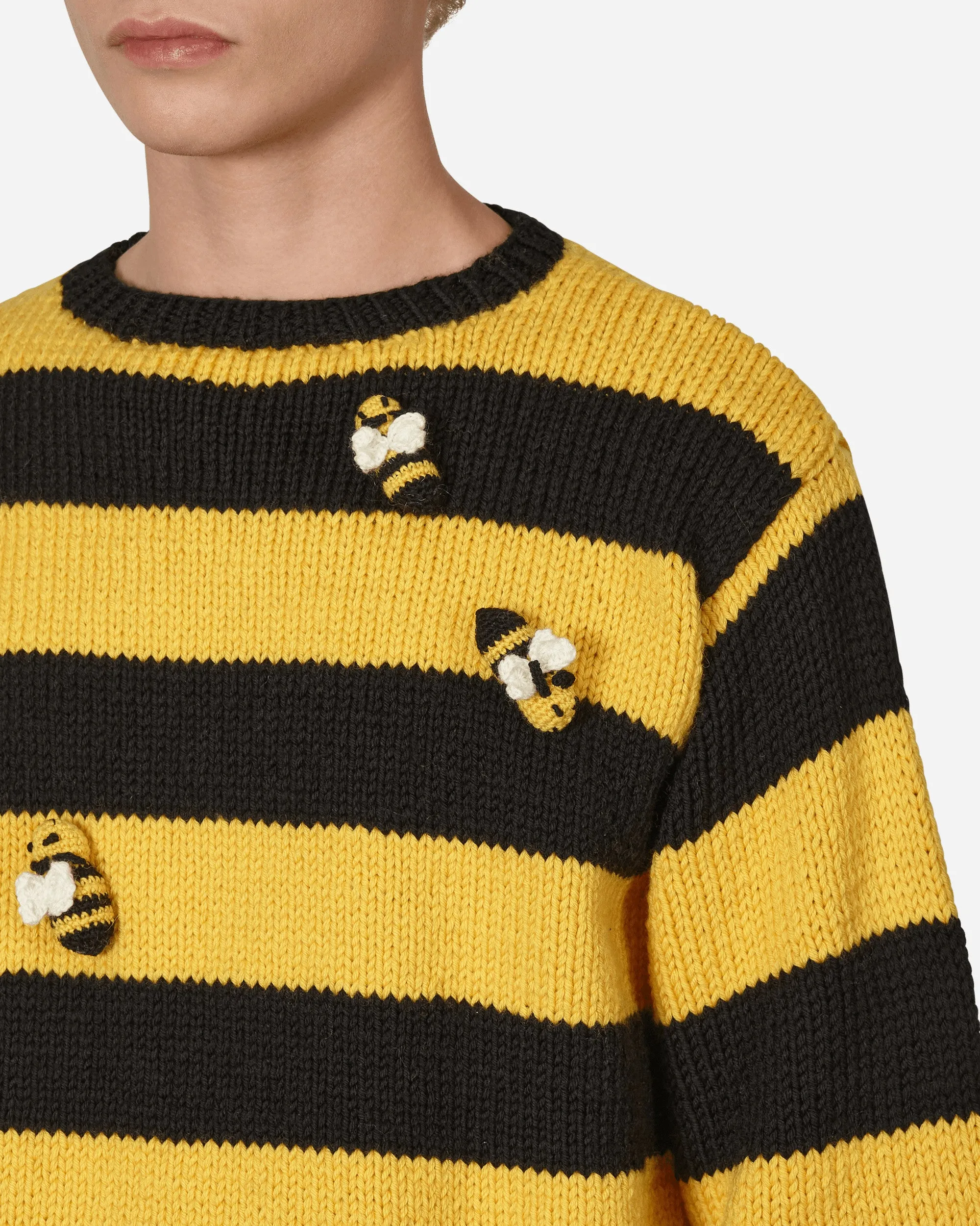 Hand Knit Bee Knit Sweater Black