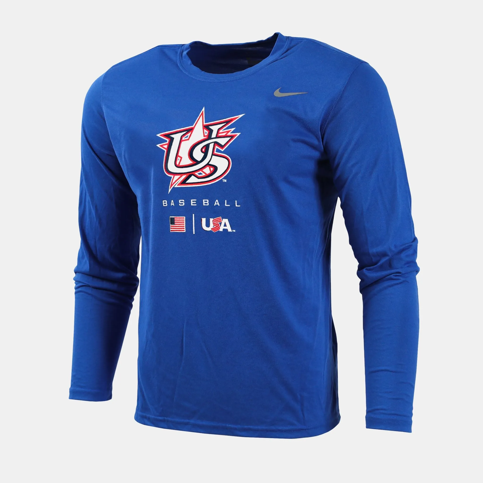 Royal Blue Essential Logo Long Sleeve Legend Tee