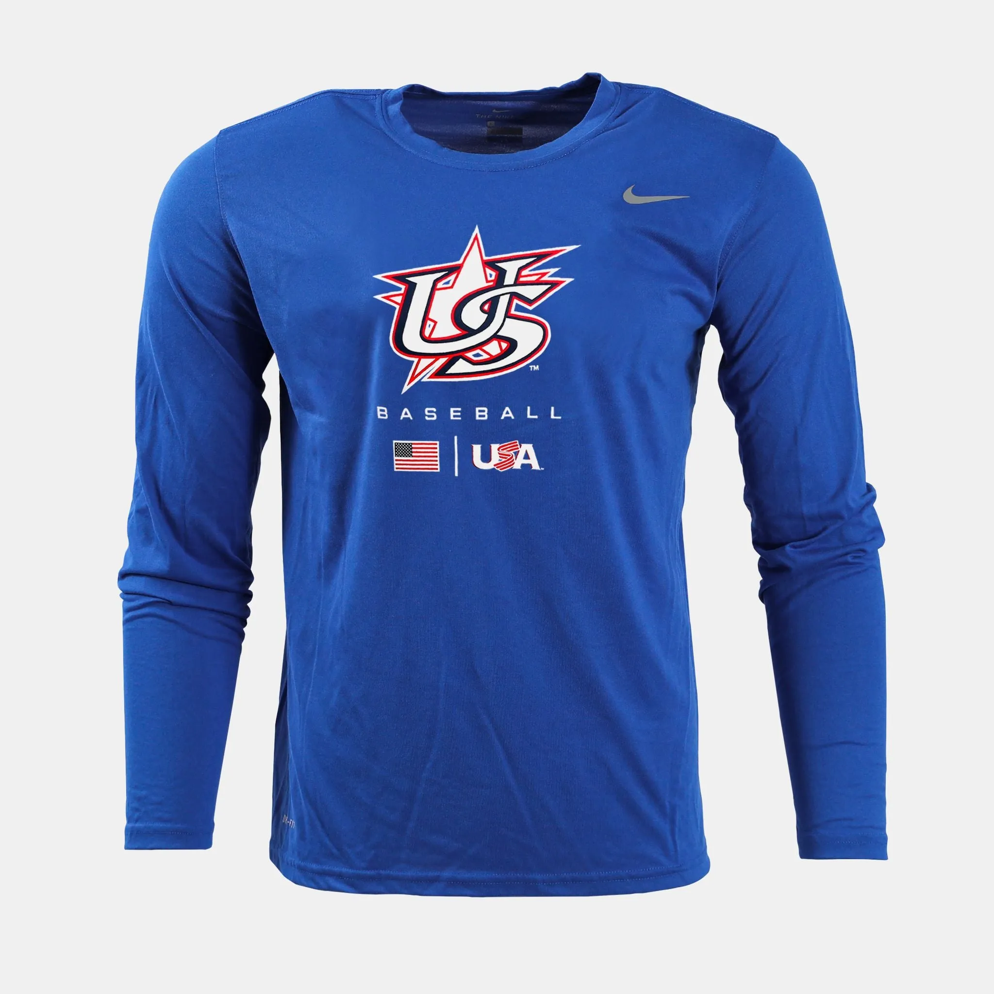 Royal Blue Essential Logo Long Sleeve Legend Tee