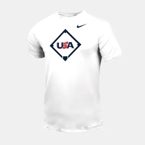 White Home Plate Legend Tee